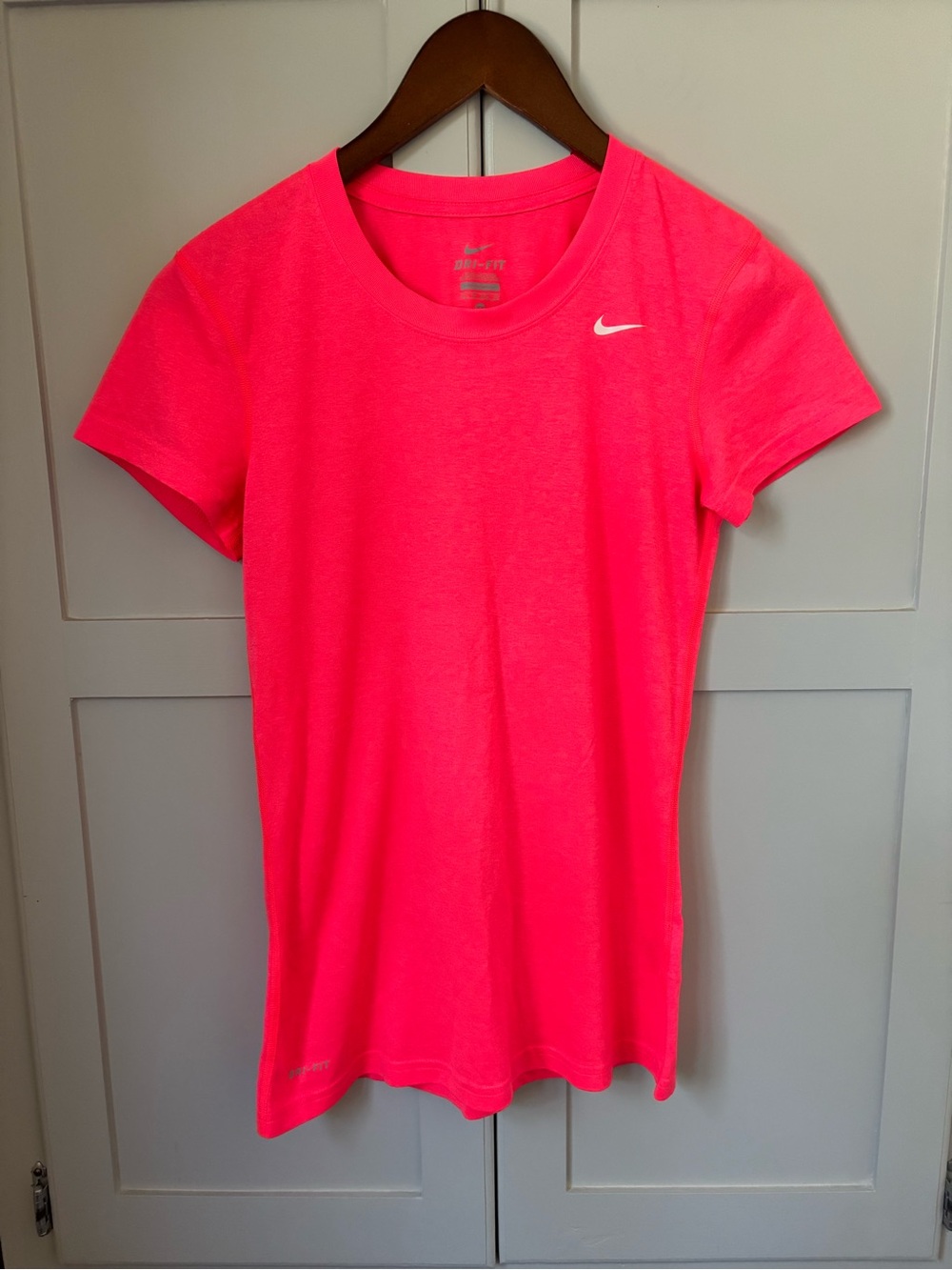 Nike Women's Short-Sleeve Athletic Tee - Neon Pink
